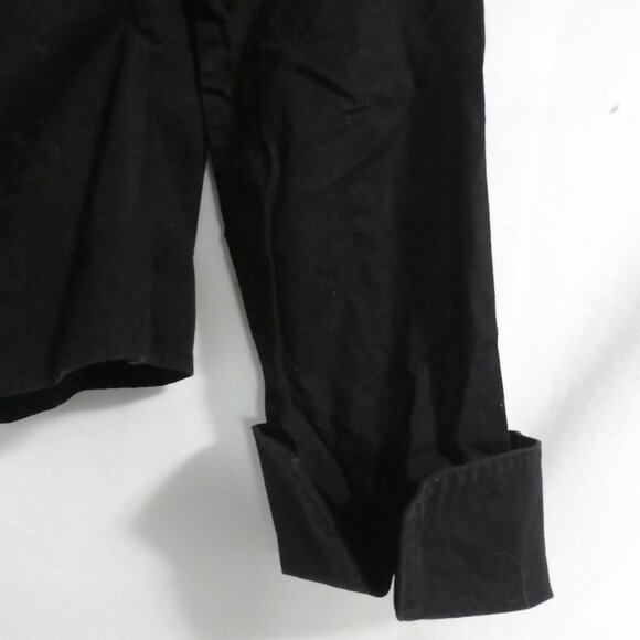 ZONE | medium | Black Long Sleeve Shirt With Rolled Cuffs and Zip Back Bottom - Picture 16 of 16